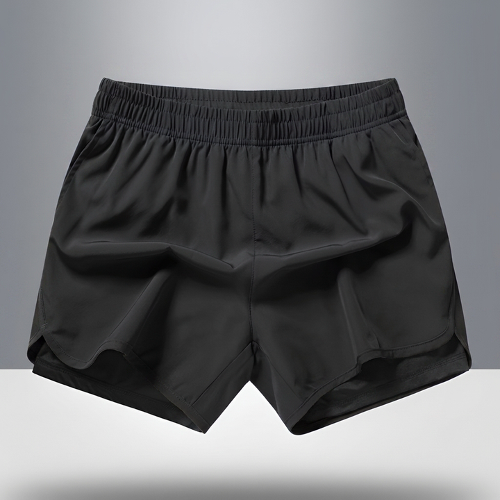 Quick-Dry Men's Running Shorts with Zipper