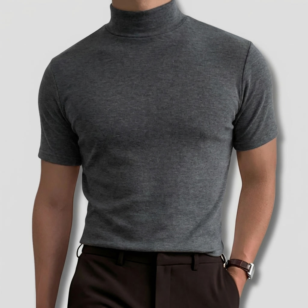 Breathable Men’s Turtleneck Shirt