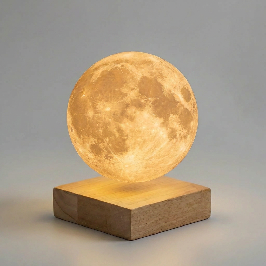 Magnetic Levitating LED Moon Lamp