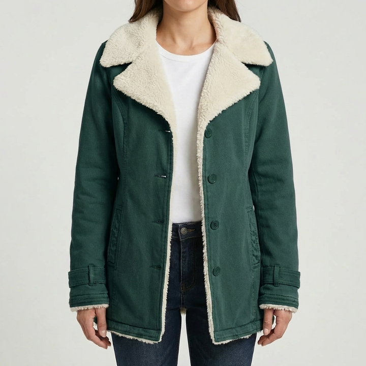 Fleece-Lined Winter Jacket for Women