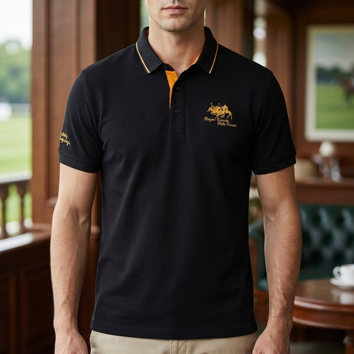 Casual Button Down Polo Shirt for Men