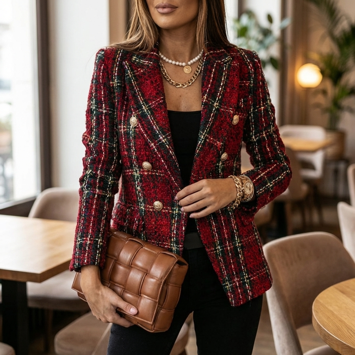 Women's Blazer with Gold Buttons