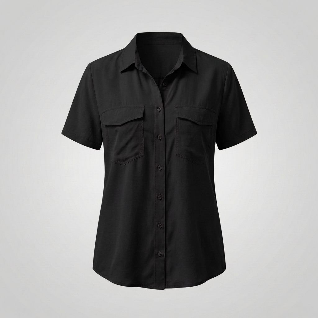 Elegant Short-Sleeve Blouse for Women