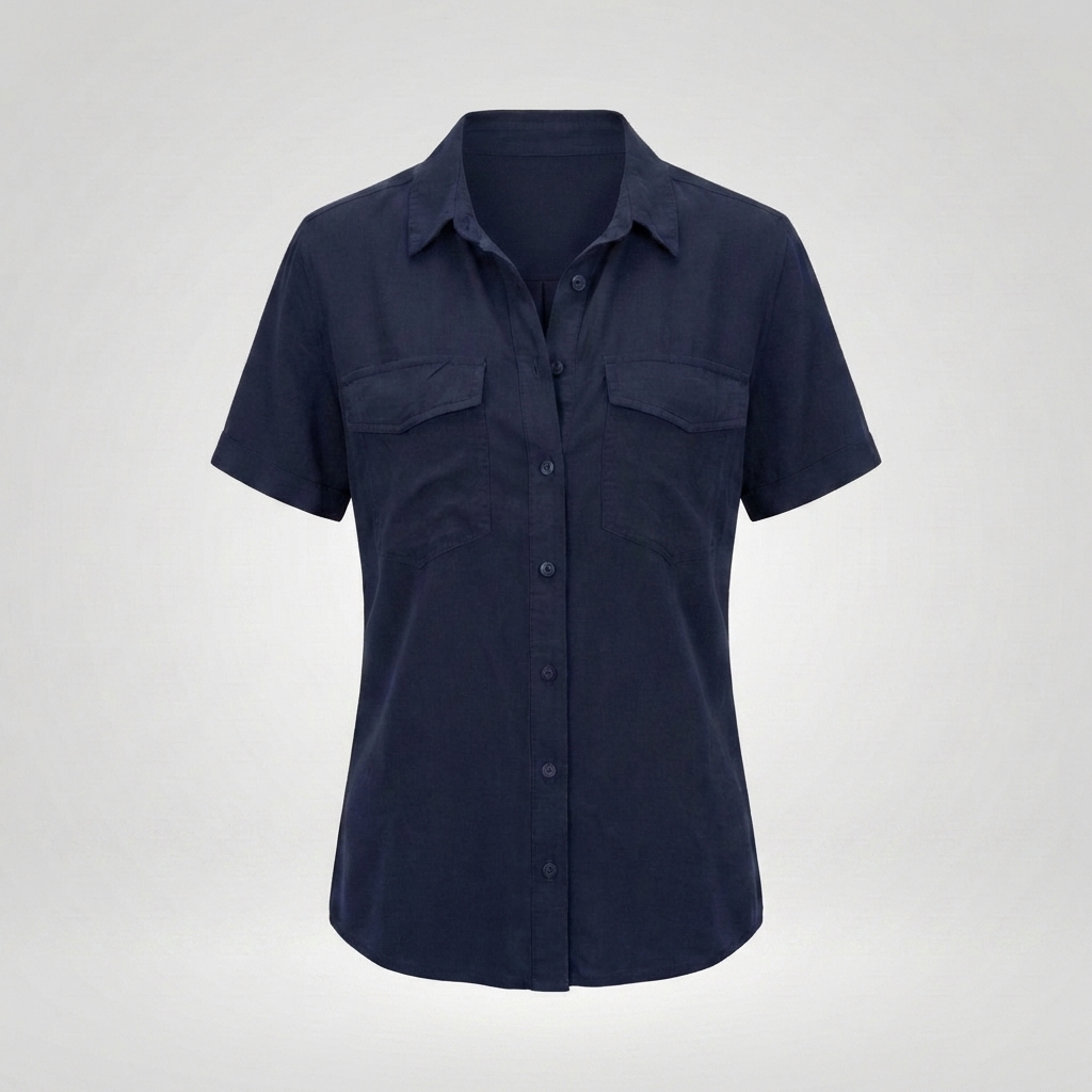 Elegant Short-Sleeve Blouse for Women