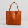Large Minimalist Zip-Top Tote Bag