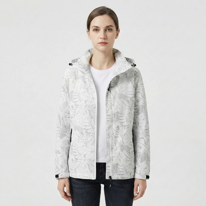 Water-Repellent Hooded Jacket for Women