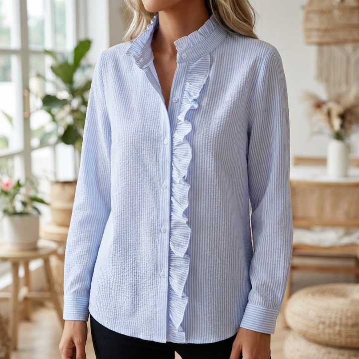 Elegant Long‑Sleeve Blouse for Women
