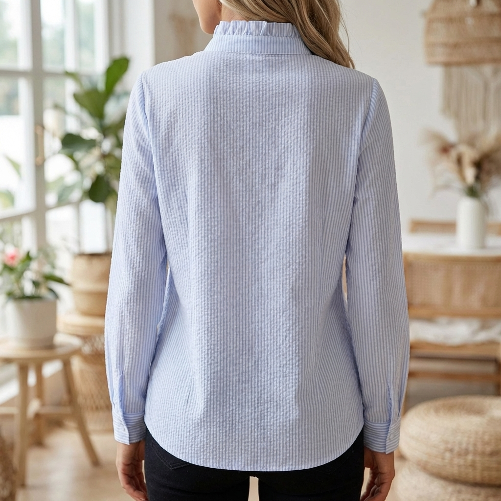 Elegant Long‑Sleeve Blouse for Women