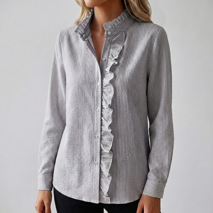 Elegant Long‑Sleeve Blouse for Women