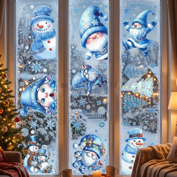 Oversized Holiday Window Sticker Set