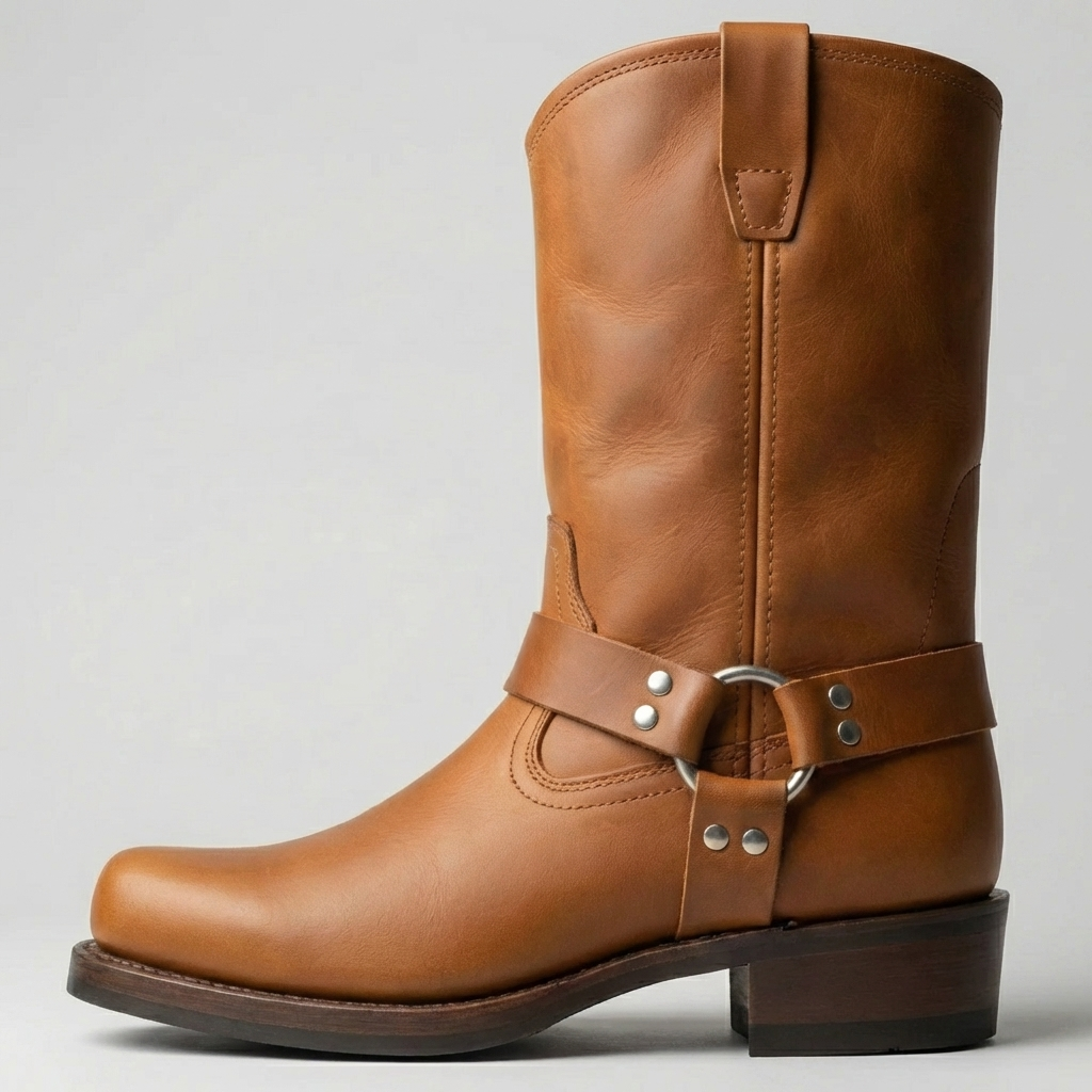 Mid-Calf Pull-On Western Boot