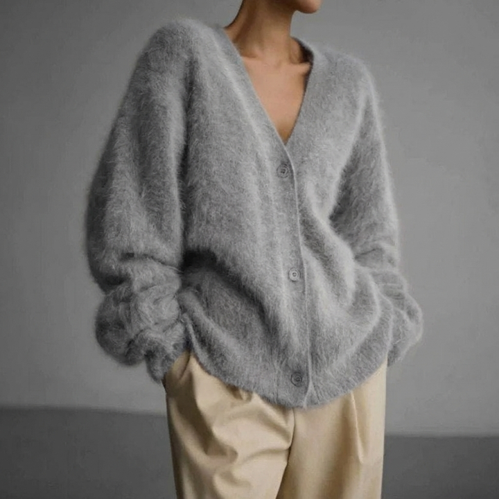 Fine Wool-like Cardigan