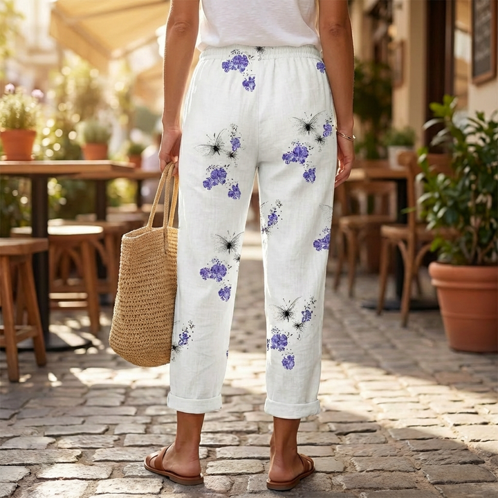 Women’s Loose Fitting Printed Trousers