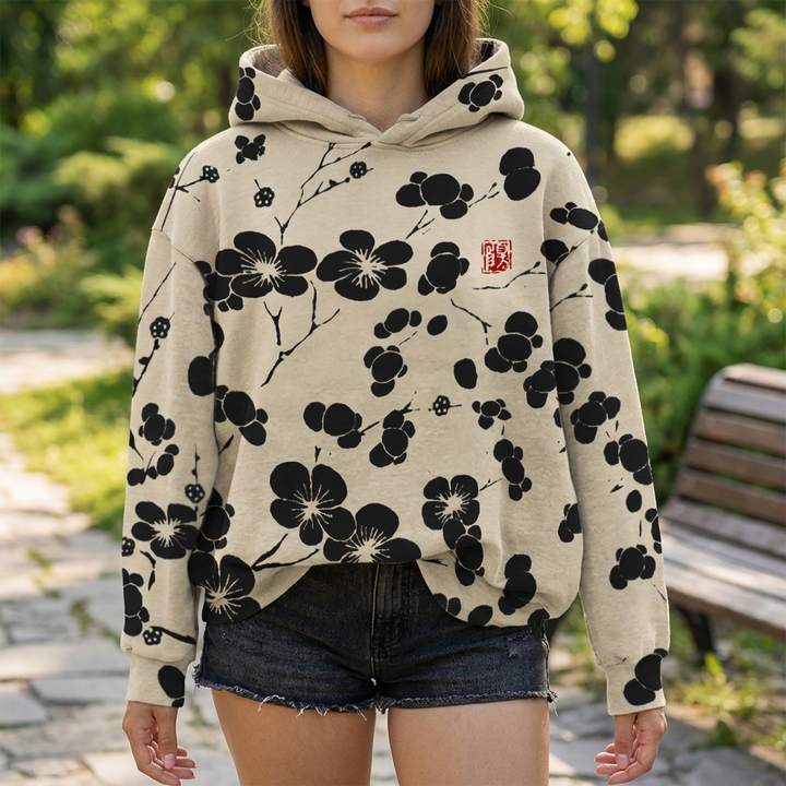Lightweight Floral Print Sweater for Women