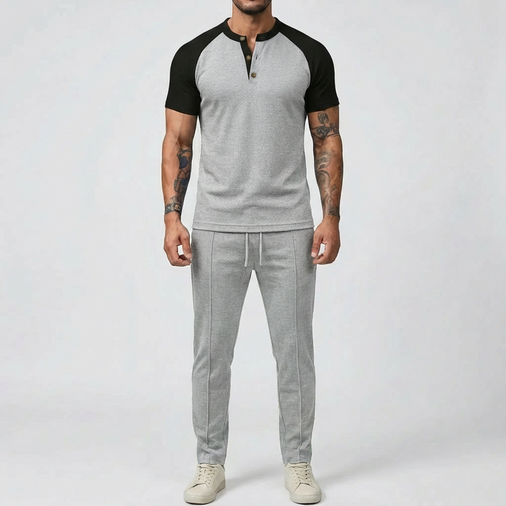 Waffle Texture 2-Piece Casual Set