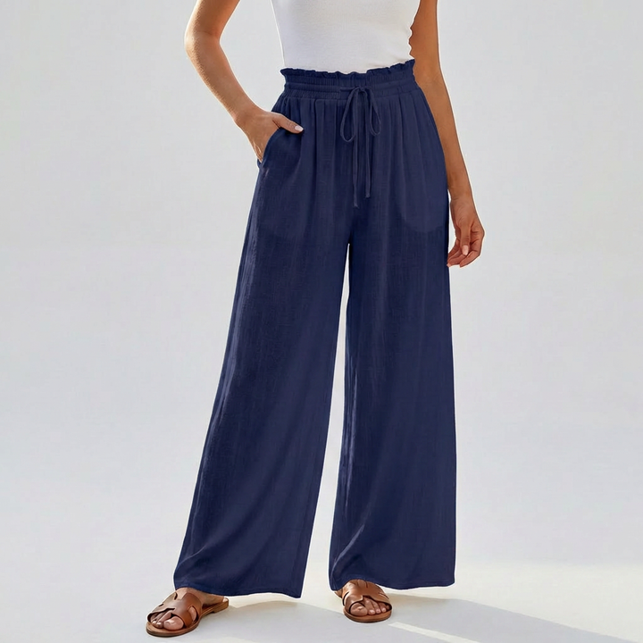 Casual Summer Skirt Pants with Elastic Waist