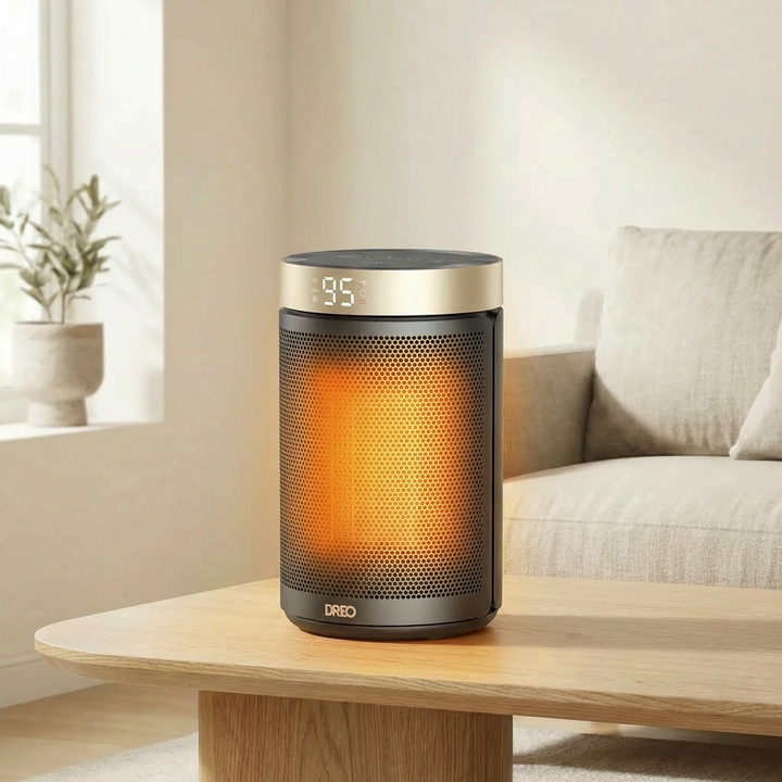 Compact Cylindrical Electric Space Heater