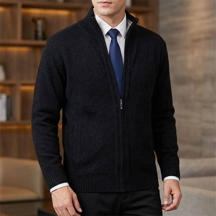 Zip-Up Cardigan for Men