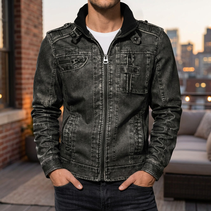 Premium Motorcycle Leather Jacket for Men