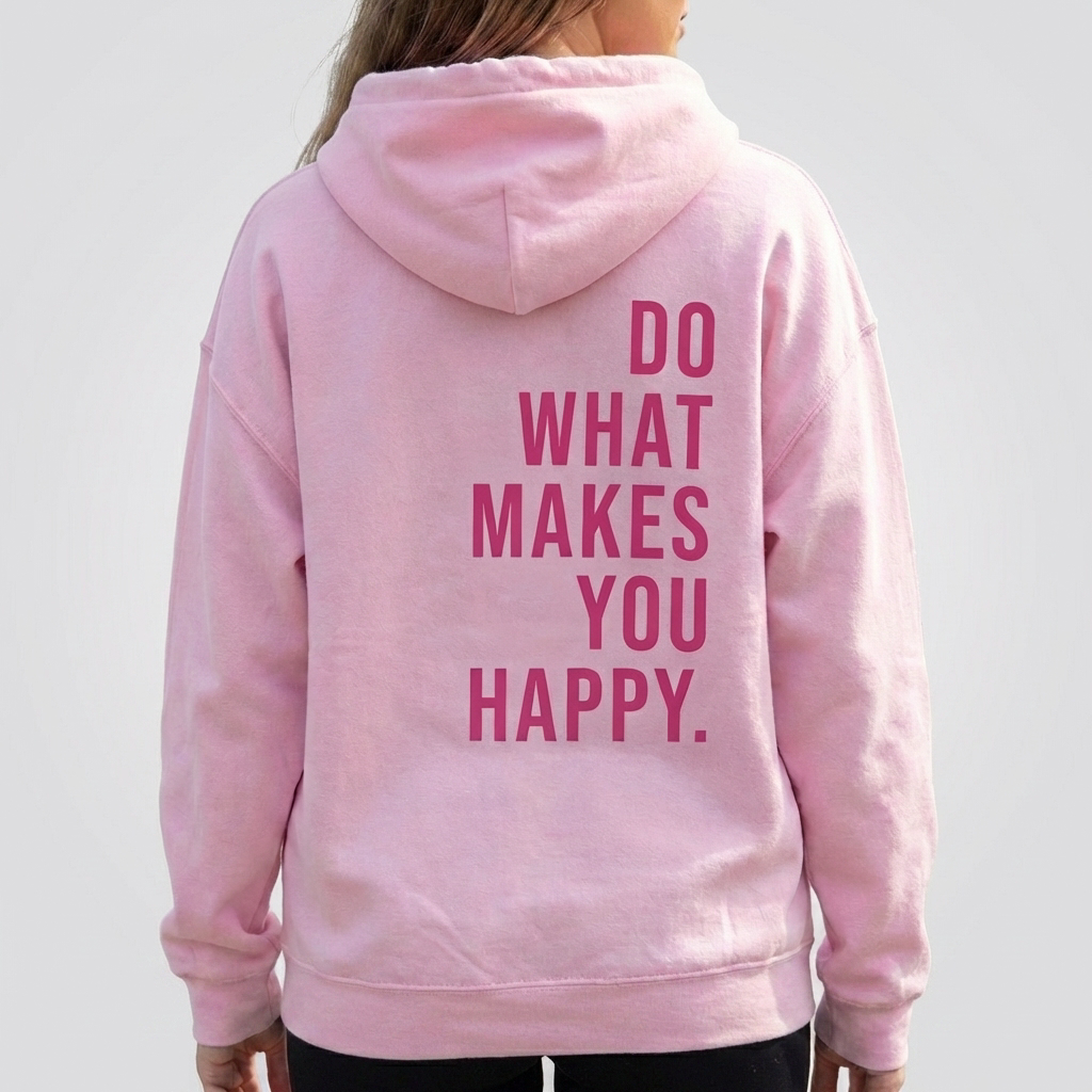 Unisex Happy Hooded Sweater for Women