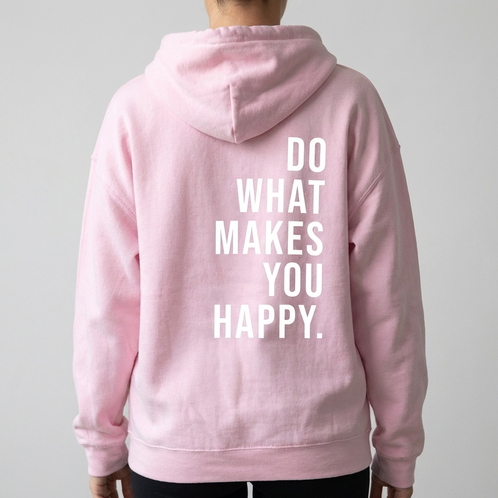 Unisex Happy Hooded Sweater for Women