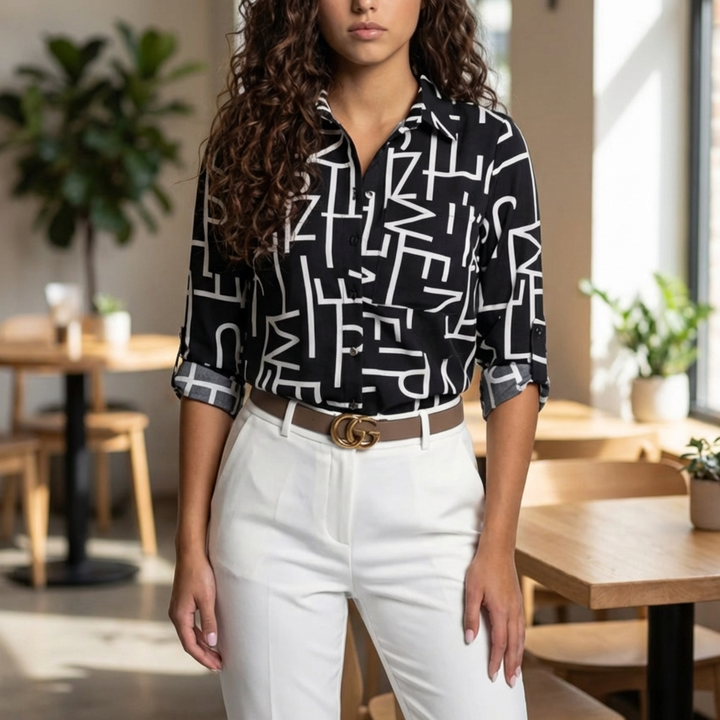 Women’s Tailored Point Collar Blouse