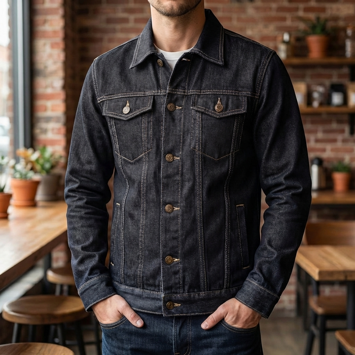 Denim Trucker Jacket for Men