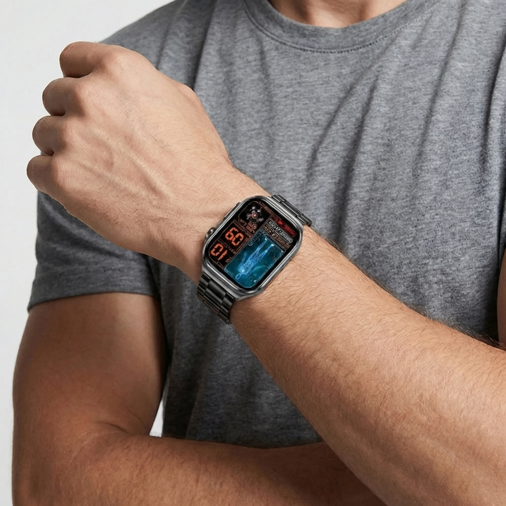 Touchscreen Fitness Smartwatch With Health Sensors