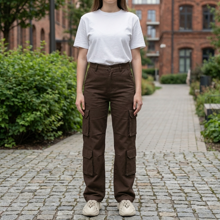 Women's High-Waist Cargo Pants