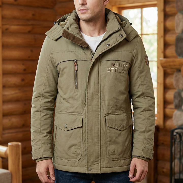 Stylish Winter Coat with Hood for Men