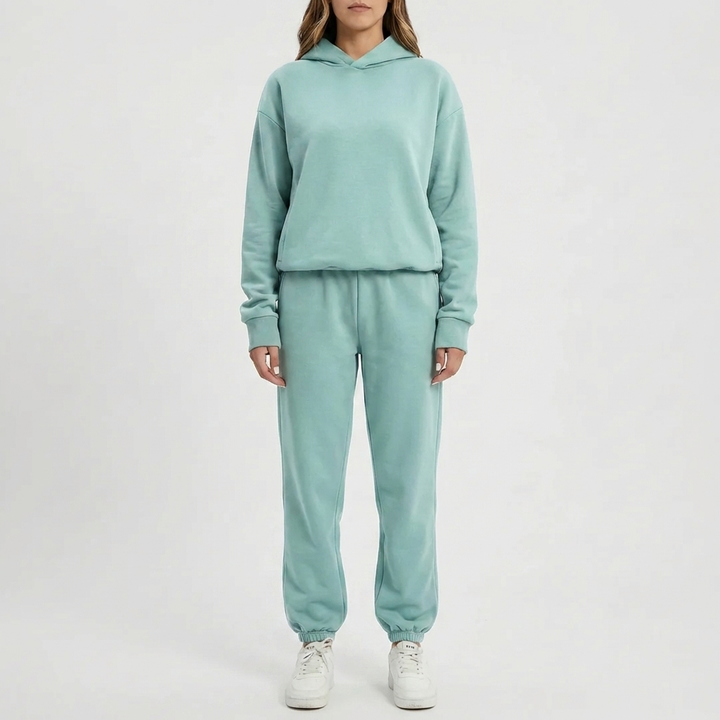 Hooded Sweatshirt And Jogger Set