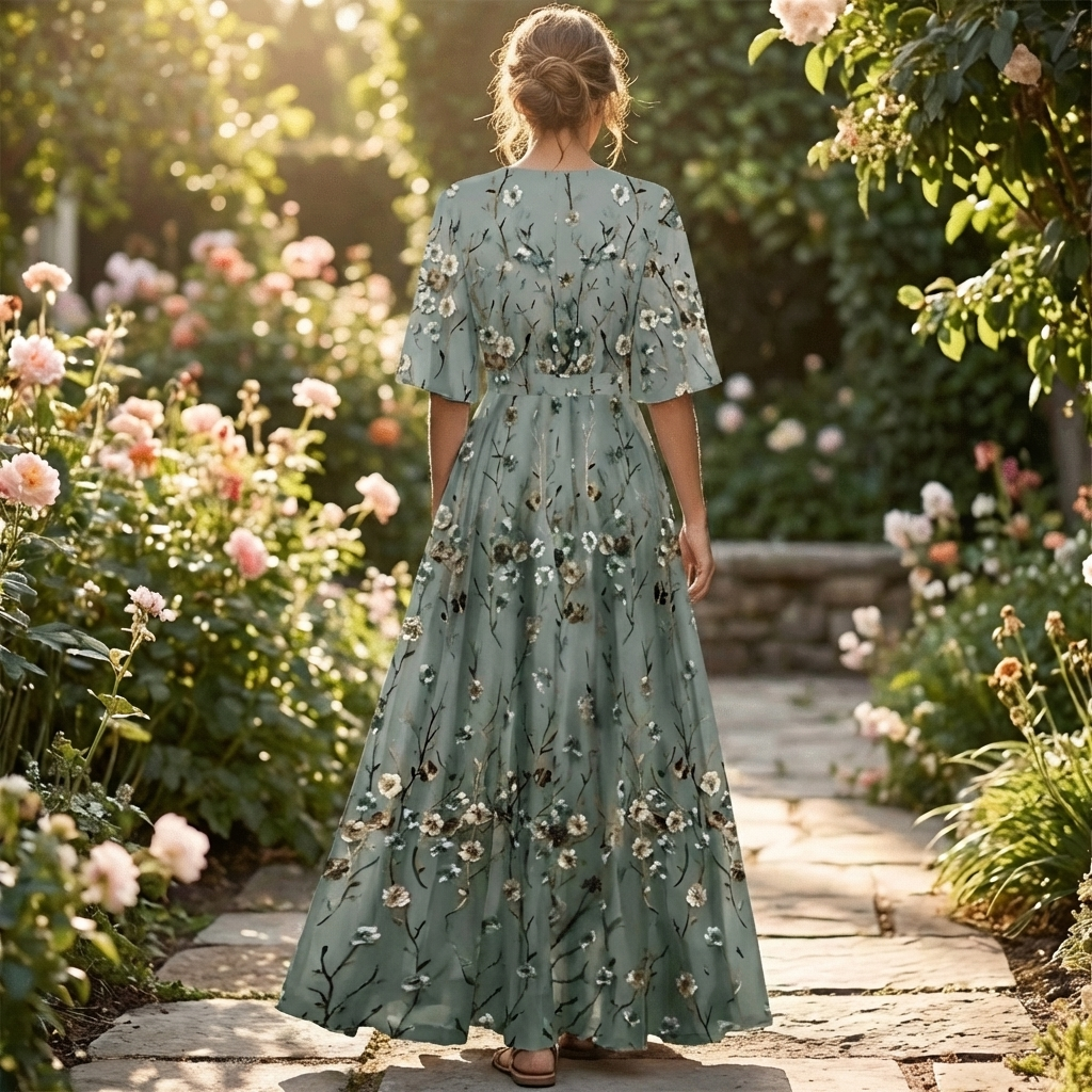 Women’s Floral Print Maxi Dress