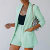 Chic Blazer Shorts Set for Women