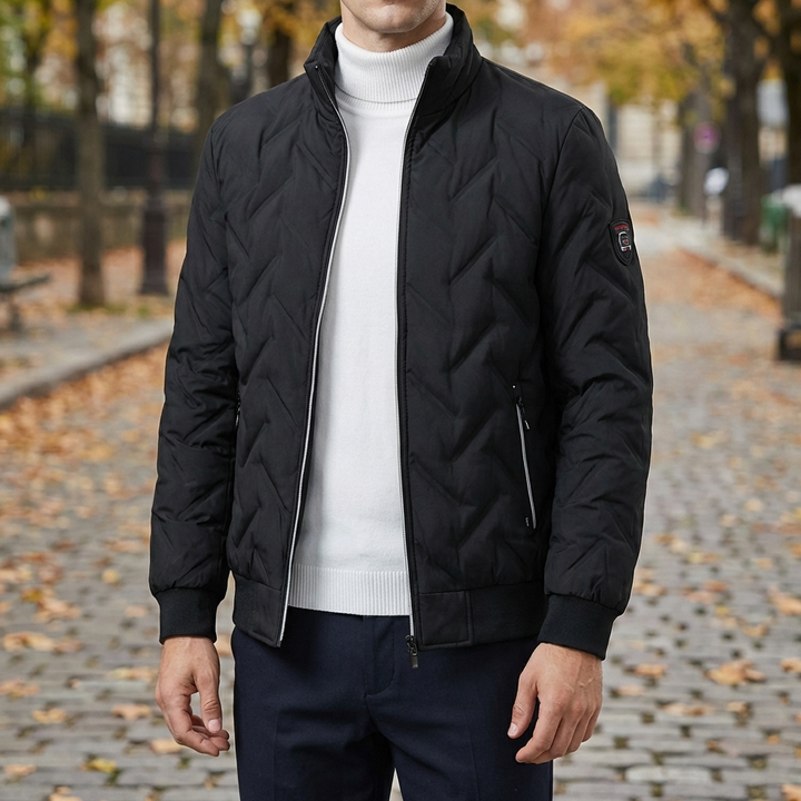 Full-Zip Windbreaker Jacket for Men