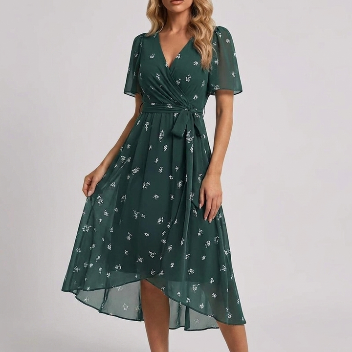 Flowy Floral Summer Dress for Women