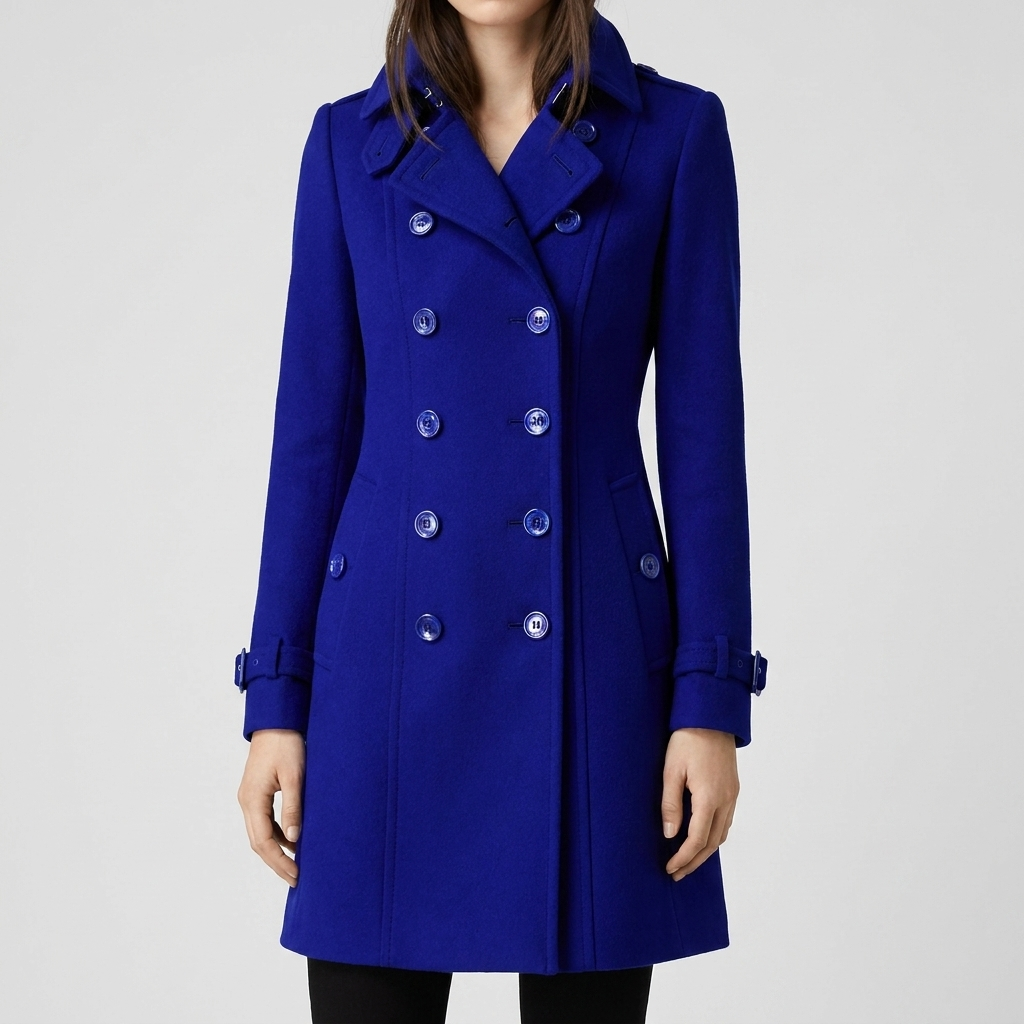Elegant Double-Breasted Trench Coat for Women