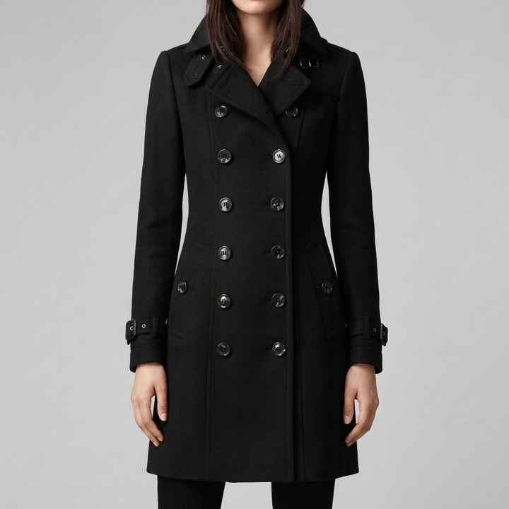 Elegant Double-Breasted Trench Coat for Women