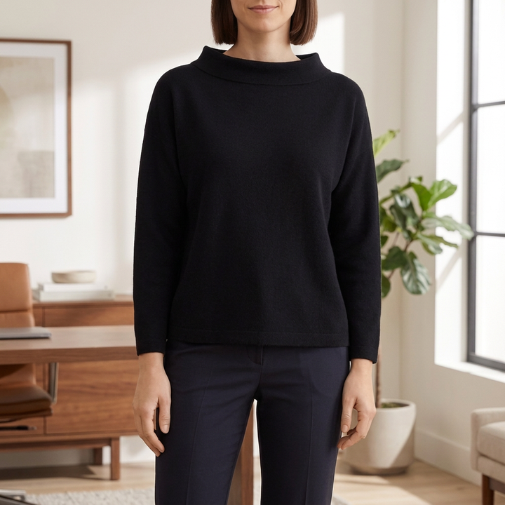 Half Turtleneck Relaxed Fit Top