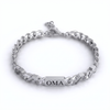Personalized Family Link Bracelet with Engraved Names – Silver or Gold