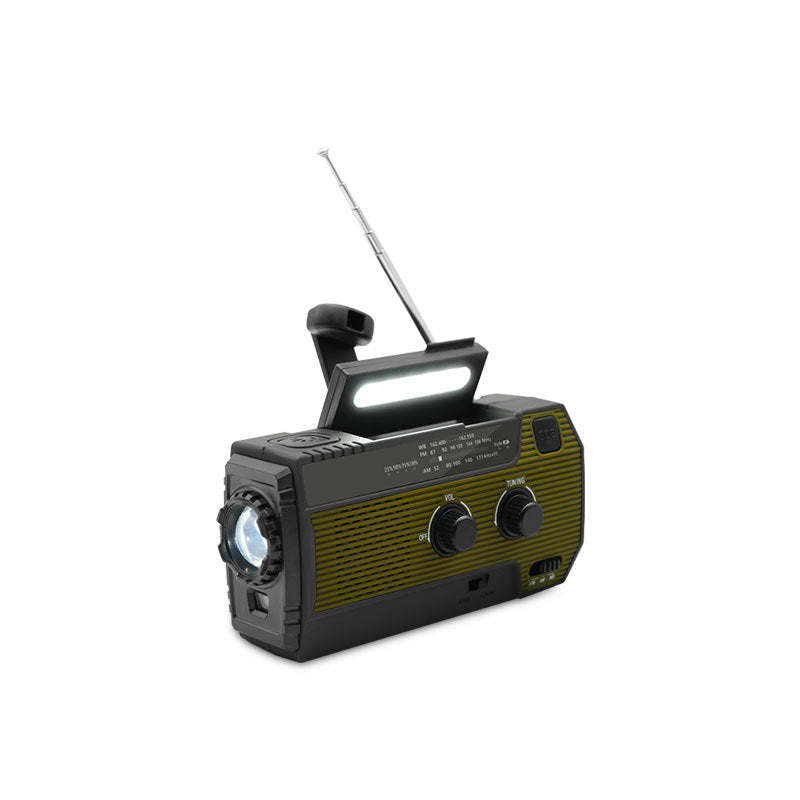 Portable Solar-Powered Emergency Radio - PowerWave