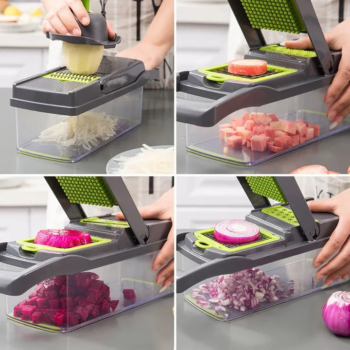 4-in-1 Vegetable Chopper with Slicer and Grater