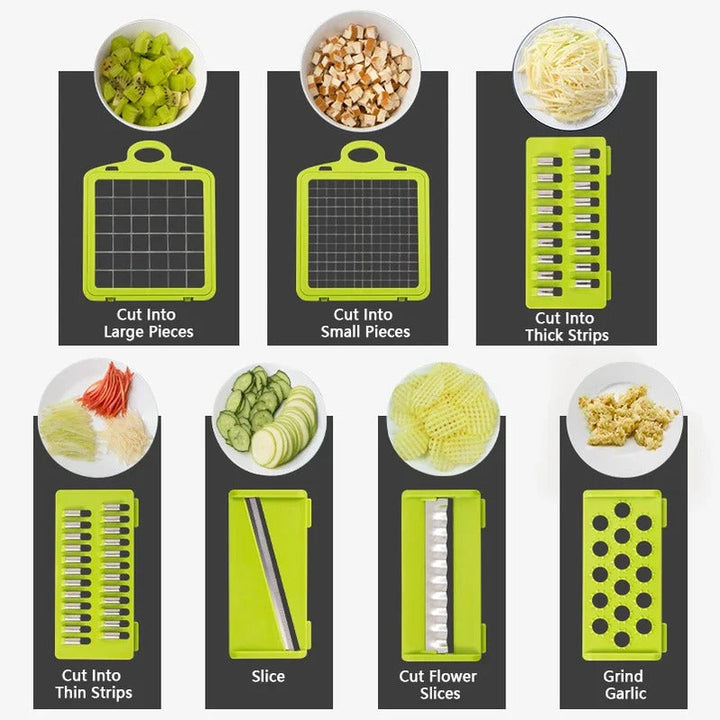 4-in-1 Vegetable Chopper with Slicer and Grater