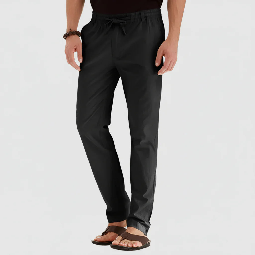Casual Summer Pants with Elastic Waistband for Men