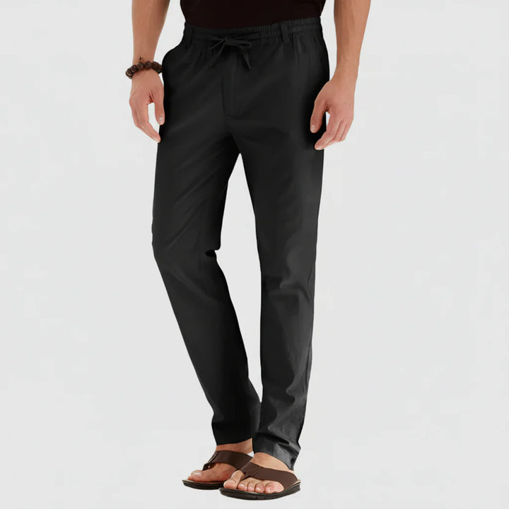 Casual Summer Pants with Elastic Waistband for Men
