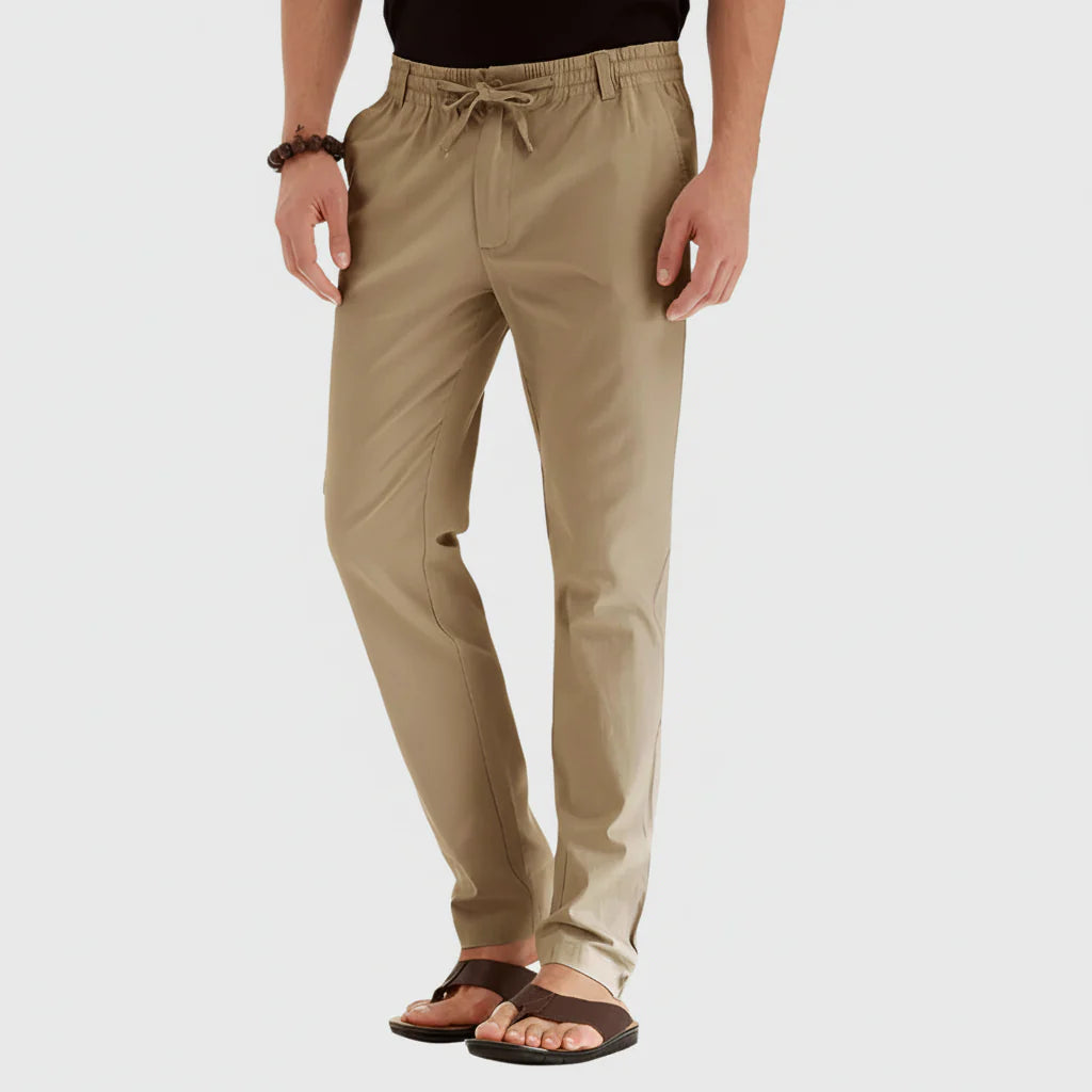 Casual Summer Pants with Elastic Waistband for Men