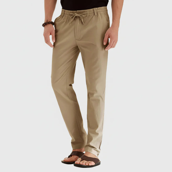 Casual Summer Pants with Elastic Waistband for Men