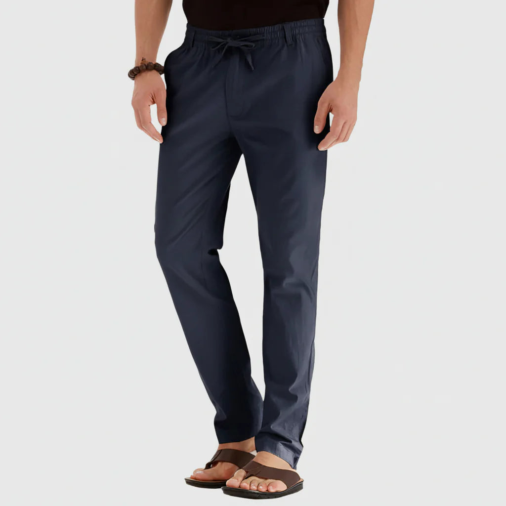 Casual Summer Pants with Elastic Waistband for Men
