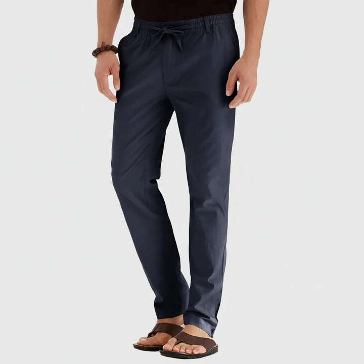 Casual Summer Pants with Elastic Waistband for Men