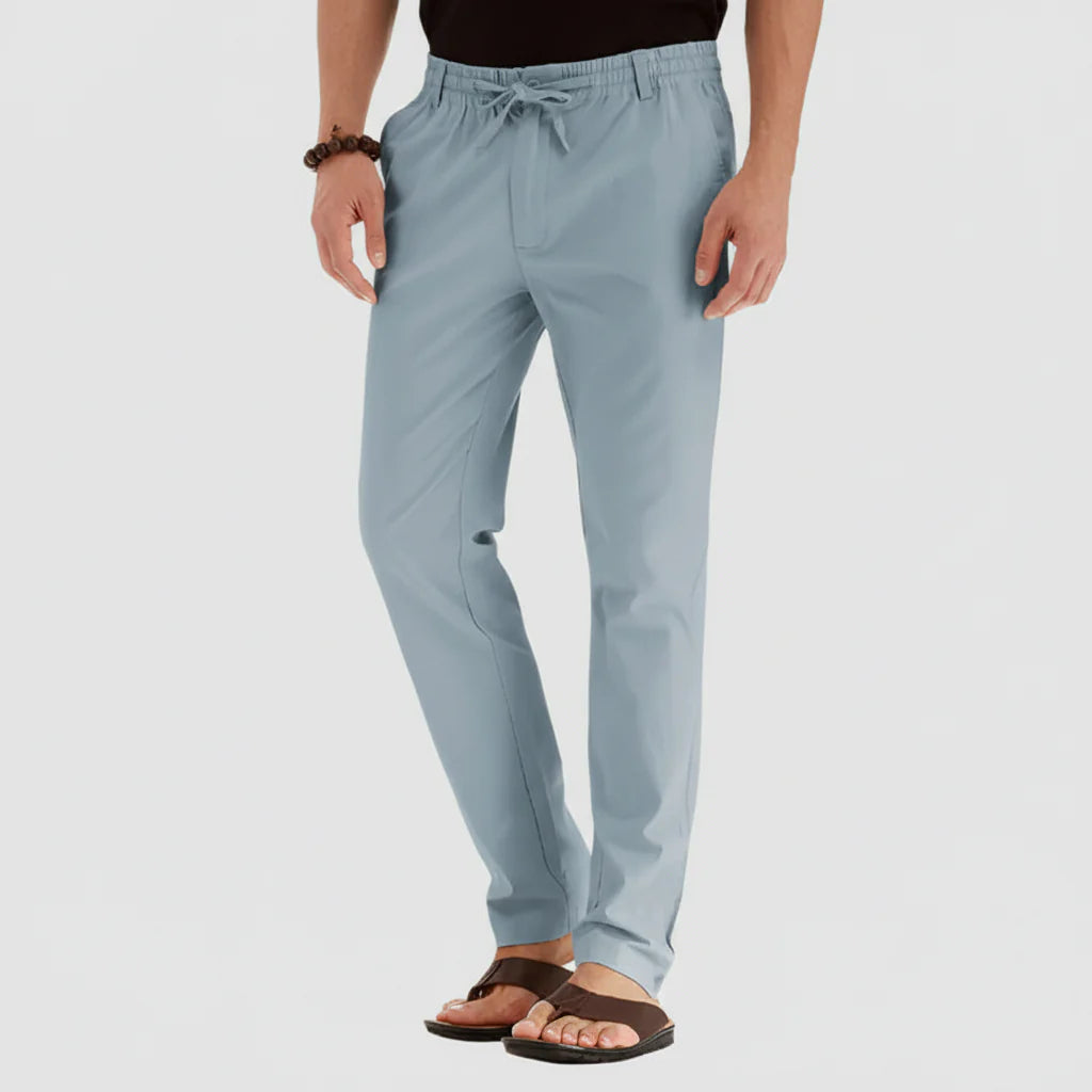 Casual Summer Pants with Elastic Waistband for Men