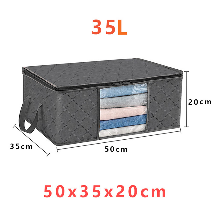 Foldable Storage Boxes with Handles and Front Window